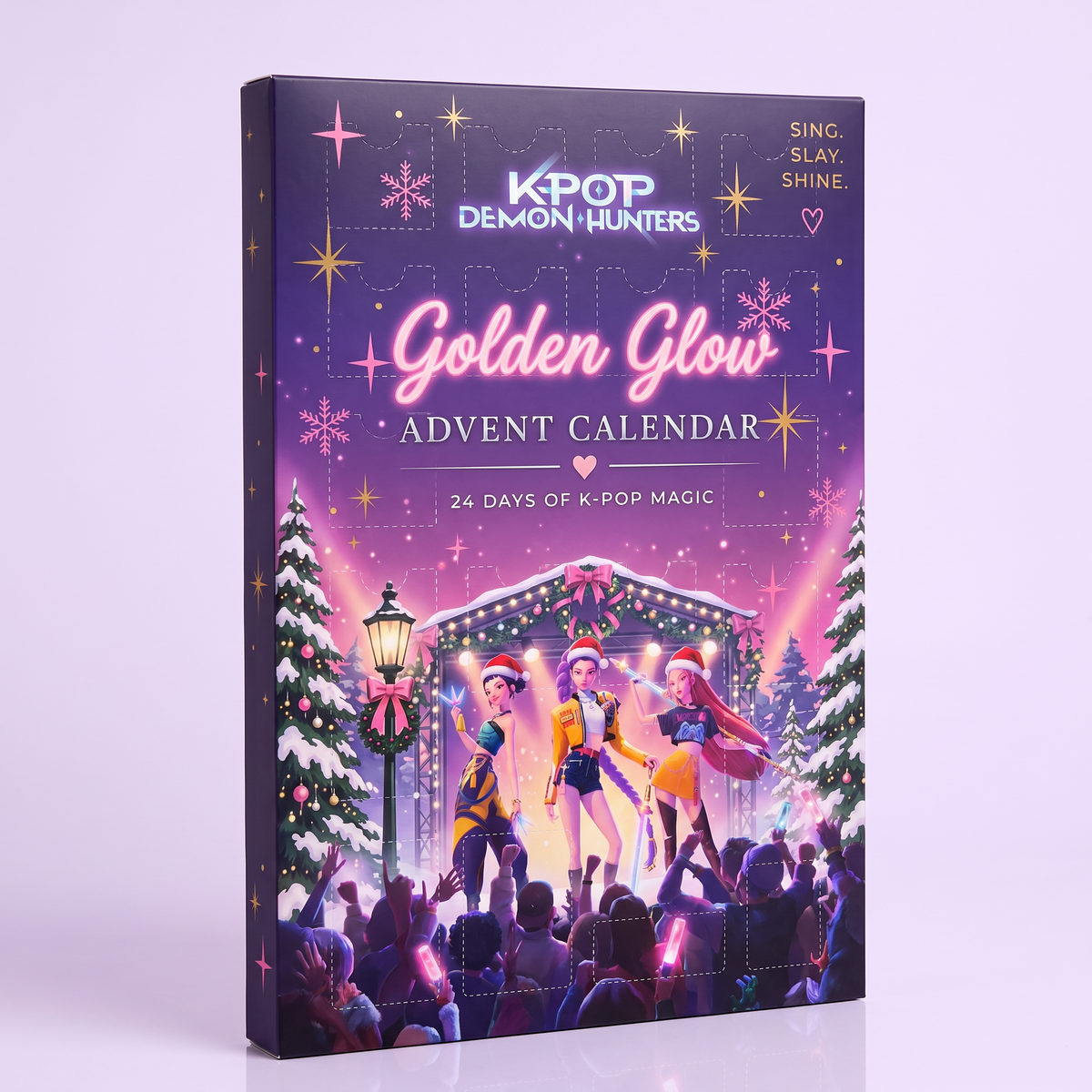 Golden Glow K-Pop Advent Calendar — 24 Collectible Keychains